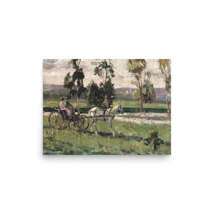 A charrete by Georgina de Albuquerque oil painting Physical Print Shipped Print Mailed Art Prints