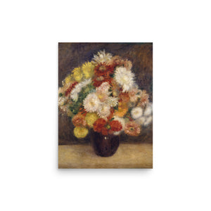 Bouquet of Chrysanthemums by Auguste Renoir Still Life Painting oil painting Physical Print Shipped Print Mailed Art Prints
