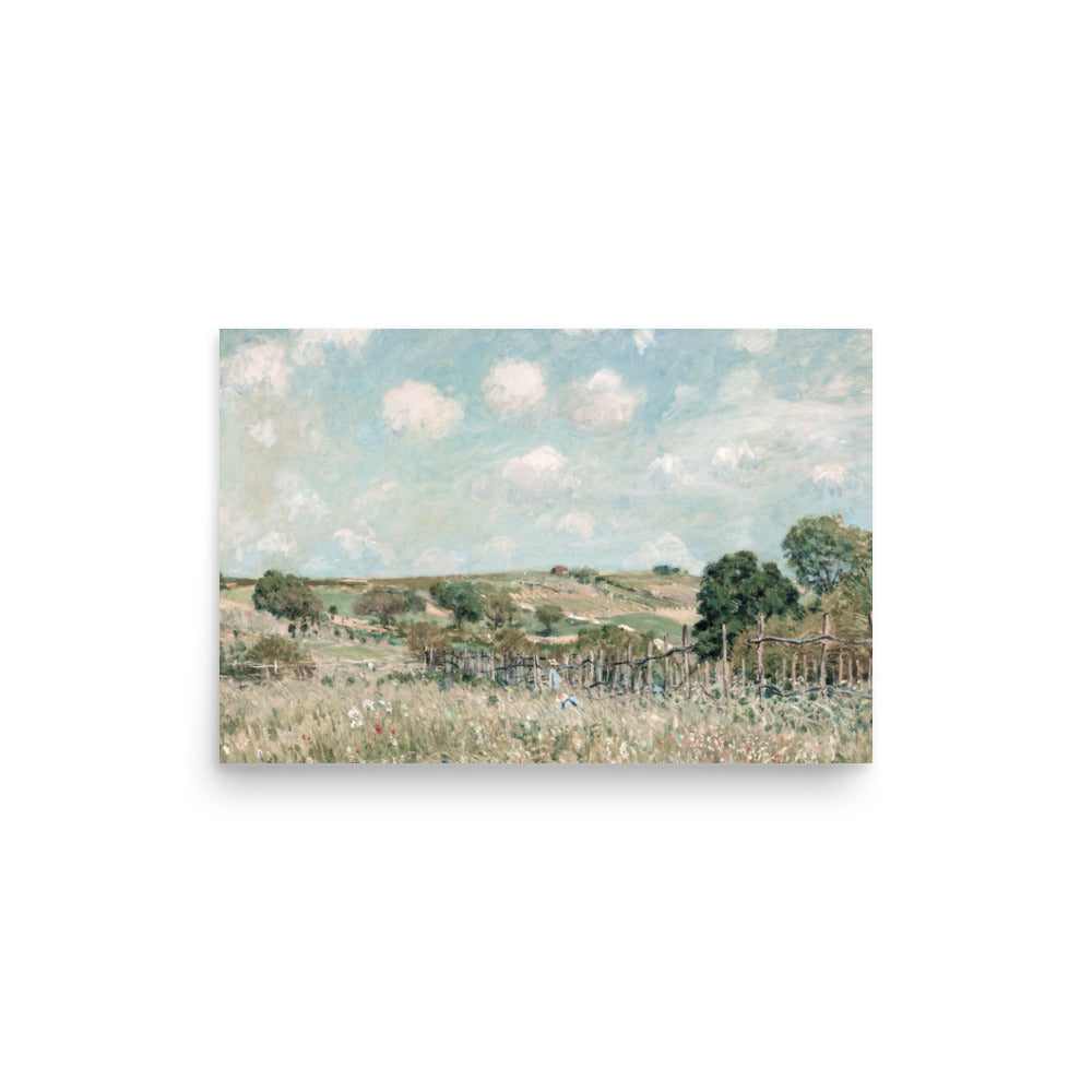 Meadow by Alfred Sisley oil painting Physical Print Shipped Print Mailed Art Prints