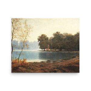 Matin D´Automne Campos Ayres Autumn Lake Landscape oil painting Physical Print Shipped Print Mailed Art Prints