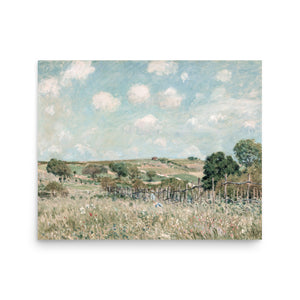 Meadow by Alfred Sisley oil painting Physical Print Shipped Print Mailed Art Prints