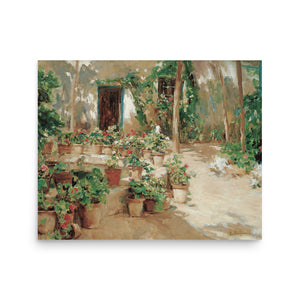 Courtyard by Eliseu Meifren oil painting Physical Print Shipped Print Mailed Art Prints