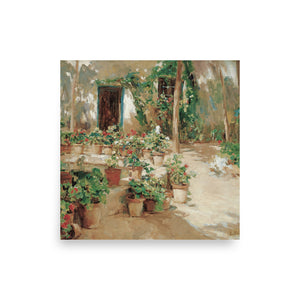 Courtyard by Eliseu Meifren oil painting Physical Print Shipped Print Mailed Art Prints