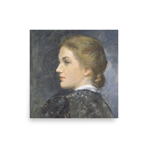 Head of Model Profile by Augustus Vincent Tack oil painting Physical Print Shipped Print Mailed Art Prints