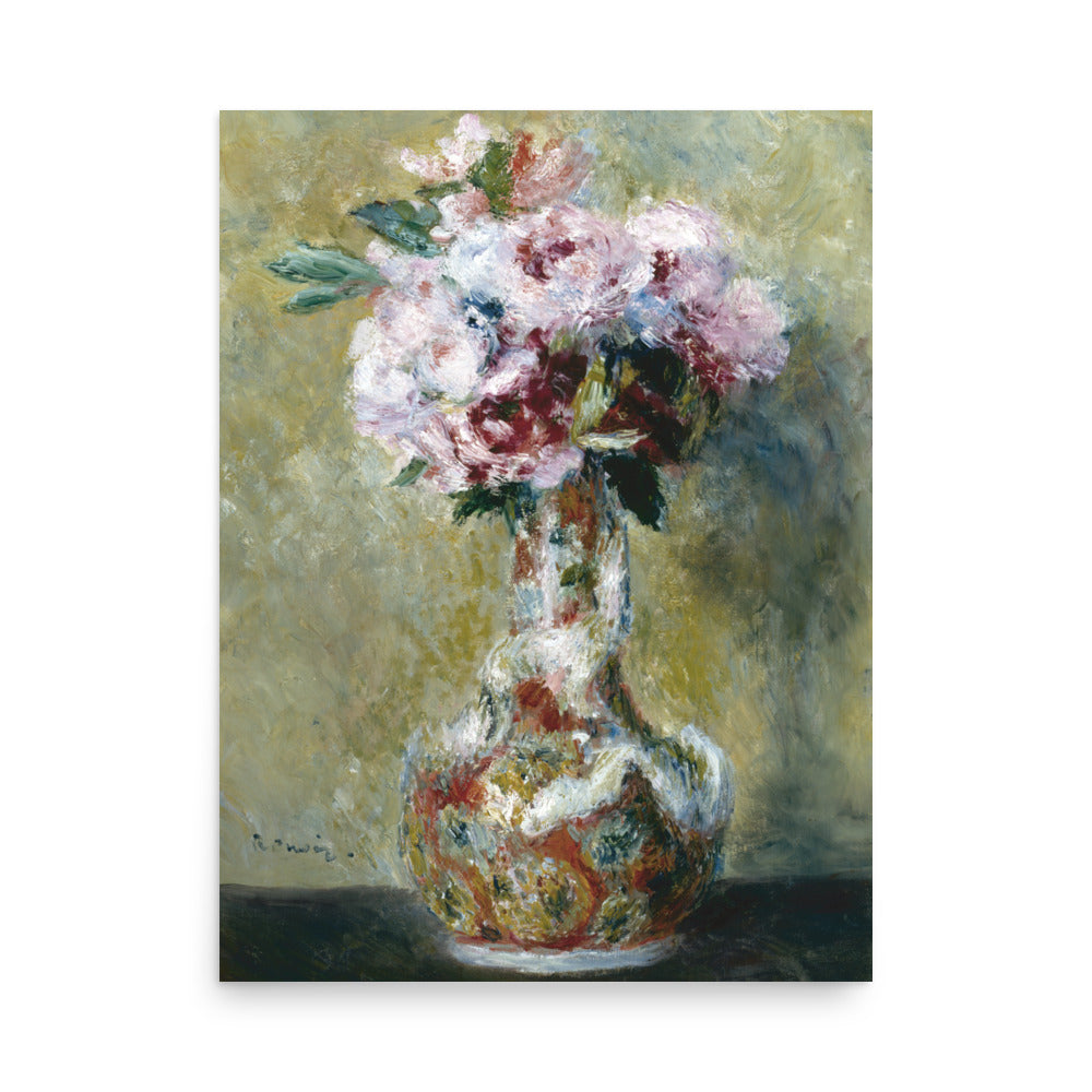 Bouquet in a Vase by Pierre Auguste Renoir oil painting Physical Print Shipped Print Mailed Art Prints