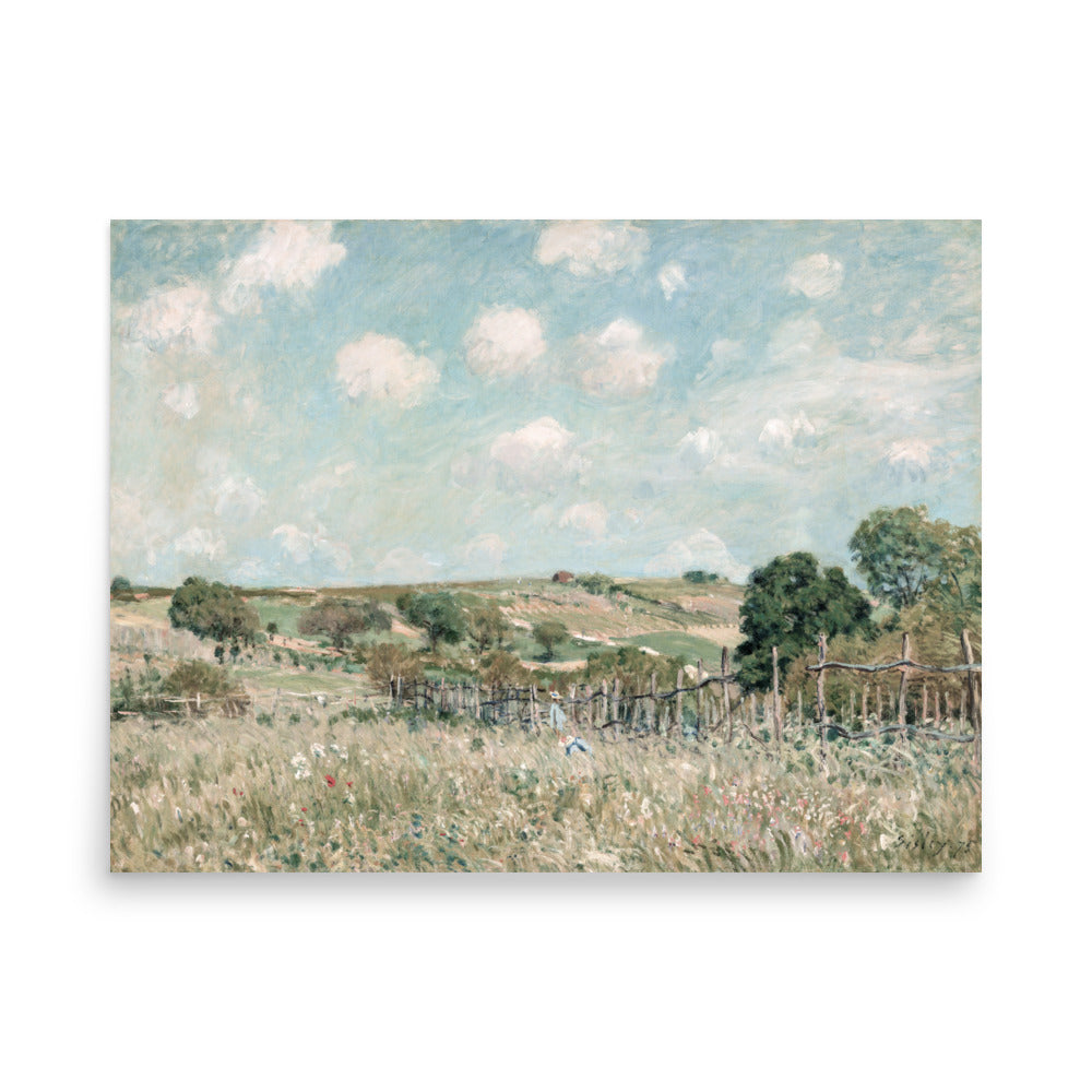 Meadow by Alfred Sisley oil painting Physical Print Shipped Print Mailed Art Prints