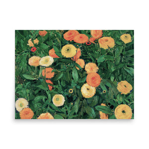 Marigolds by Koloman Moser oil painting Physical Print Shipped Print Mailed Art Prints