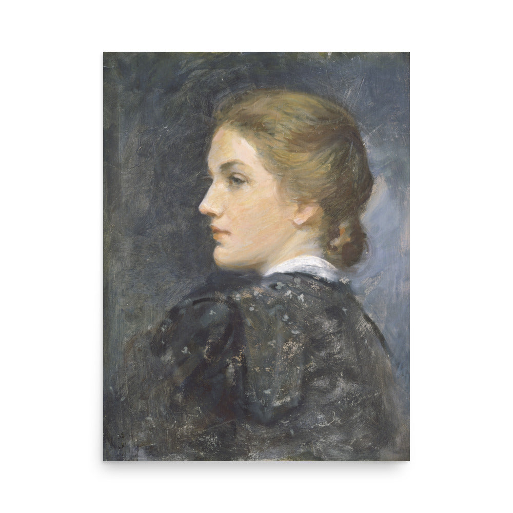 Head of Model Profile by Augustus Vincent Tack oil painting Physical Print Shipped Print Mailed Art Prints