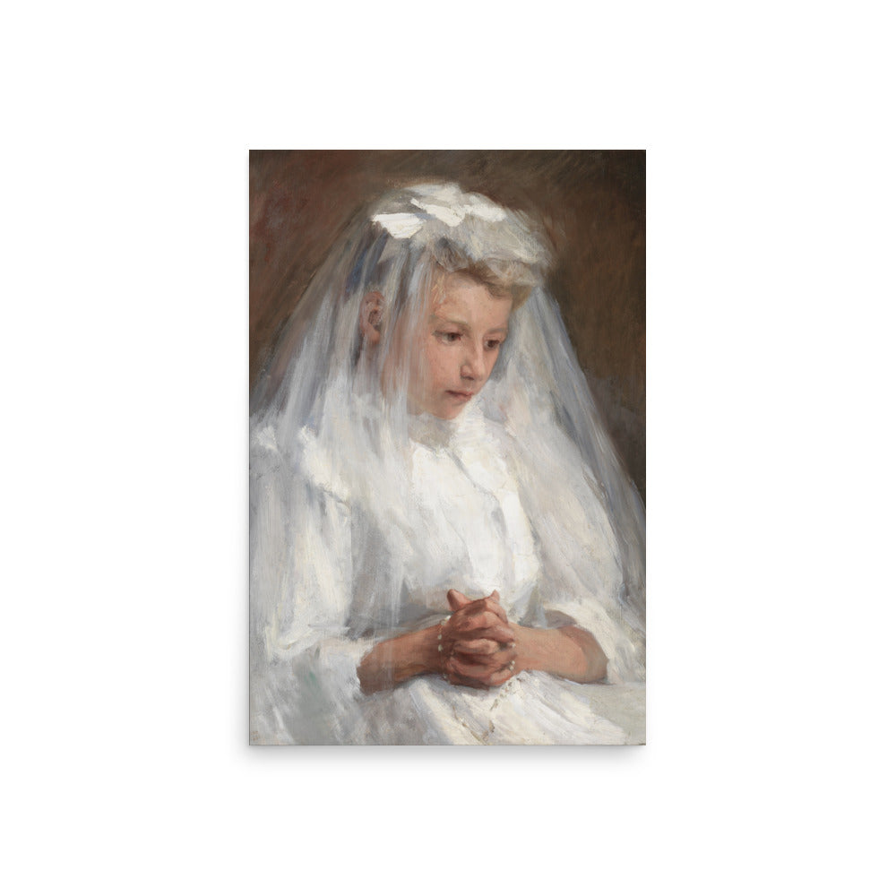 First Communion by Caroline Lord oil painting Physical Print Shipped Print Mailed Art Prints