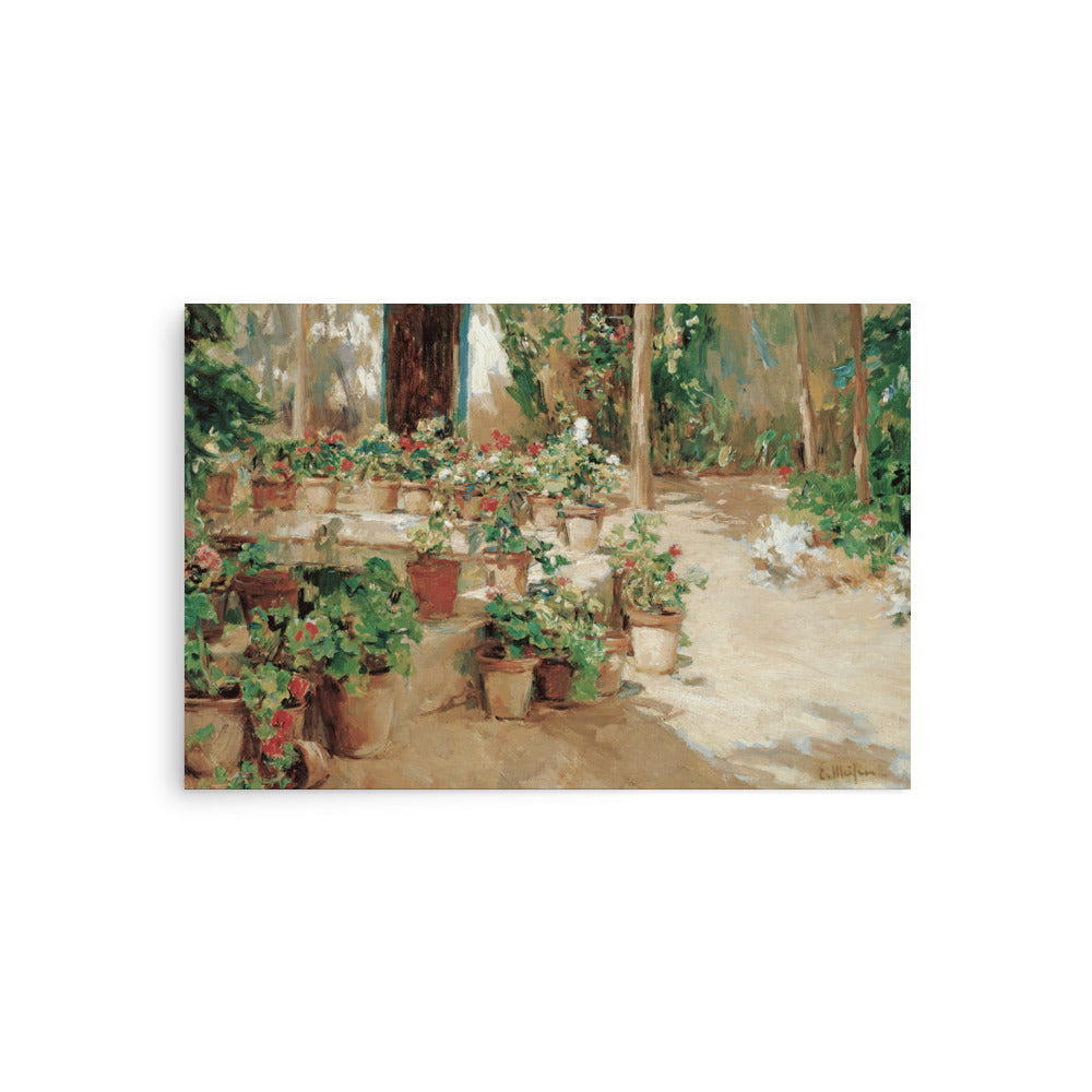 Courtyard by Eliseu Meifren oil painting Physical Print Shipped Print Mailed Art Prints