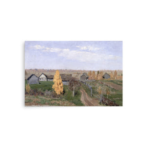 Golden autumn Slobodka by Isaac Levitan Old Barn House oil painting Physical Print Shipped Print Mailed Art Prints
