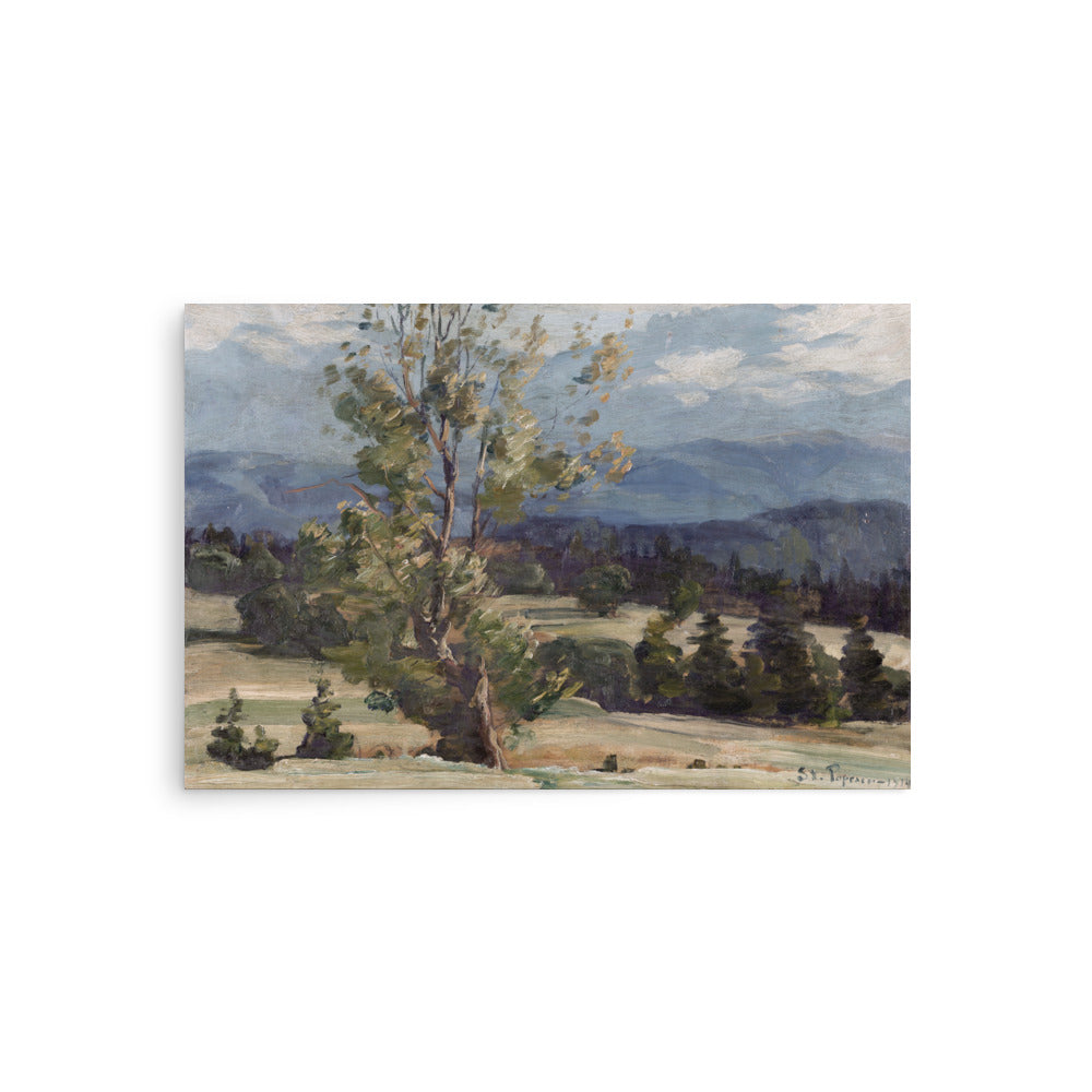 Landscape with trees by Stefan Popescu oil painting Physical Print Shipped Print Mailed Art Prints