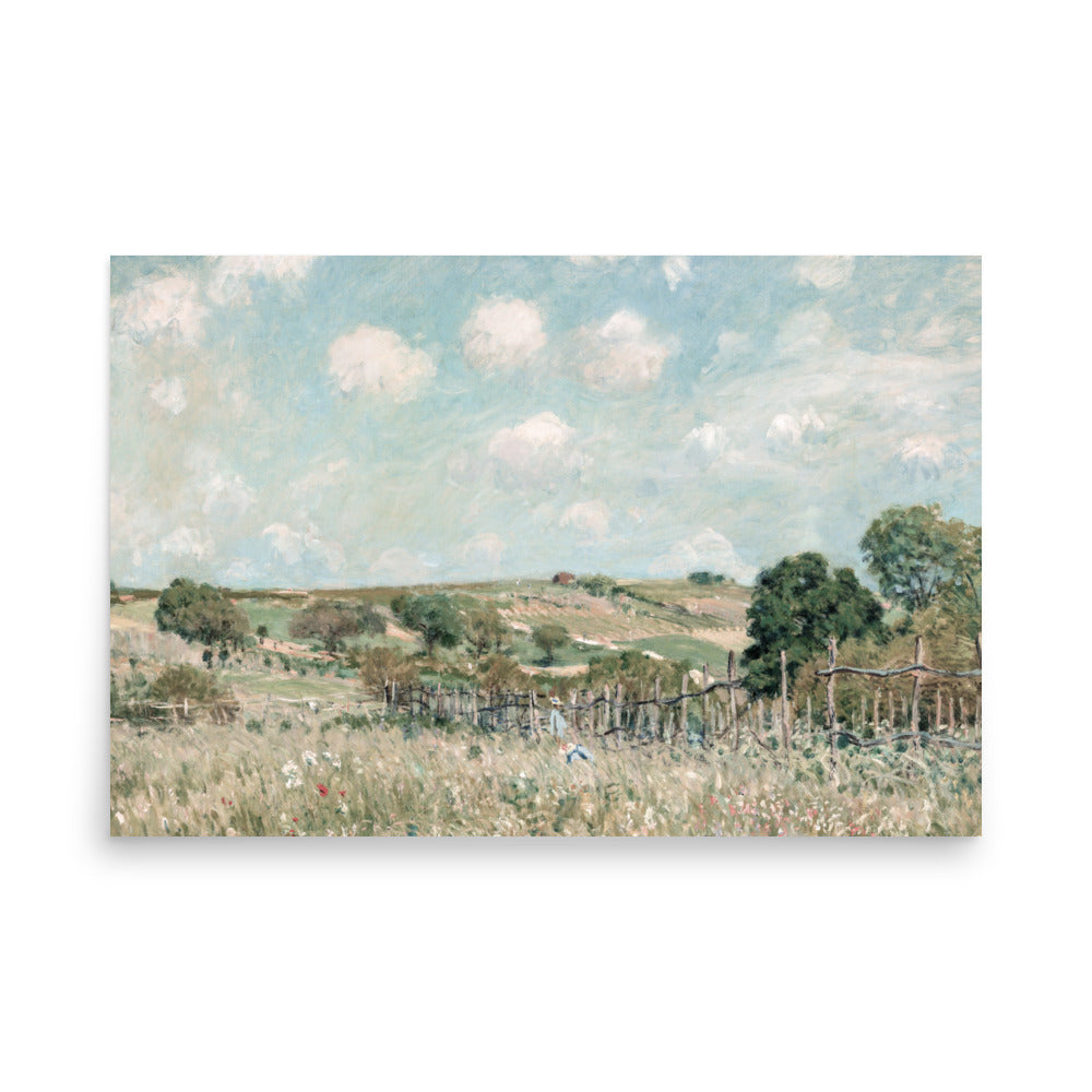 Meadow by Alfred Sisley oil painting Physical Print Shipped Print Mailed Art Prints