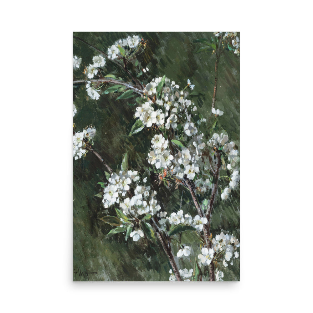 Cherry blossom by Giuseppe Uva Still Life Painting oil painting Physical Print Shipped Print Mailed Art Prints