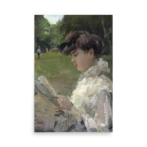 Girl reading by Isaac Israels oil painting Physical Print Shipped Print Mailed Art Prints