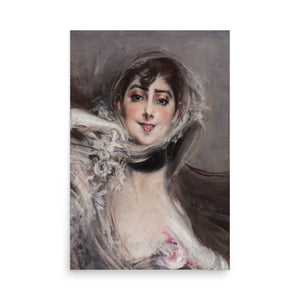 Gloved woman by Giovanni Boldini oil painting Physical Print Shipped Print Mailed Art Prints