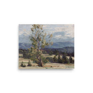 Landscape with trees by Stefan Popescu oil painting Physical Print Shipped Print Mailed Art Prints