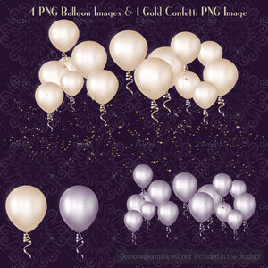 Luxury Pearl,Purple,Gold Glitter Kit 30,Balloon,Bow,Sparkle Light,PNG Clipart,Luxury Clip Arts,Luxury,scrapbook kits for commercial use