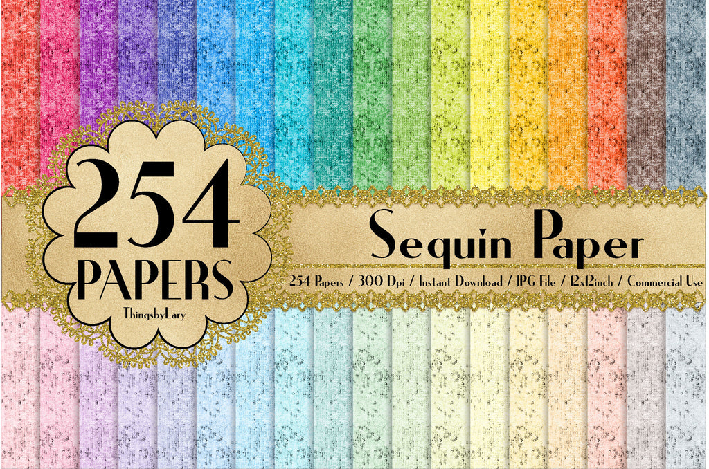 254 Sequin Texture Papers 12 inch 300 Dpi Instant Download, Commercial Use, Over 100 Color Kit, Scrapbooking Sequin Kit, Sequin Pattern