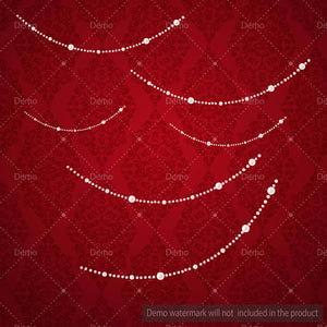 Hanging Pearl Chain Clipart,Pearl String,Jewelry String,Celebration Party,Instant download,Commercial Use,Planner Clipart,Pearl Clipart