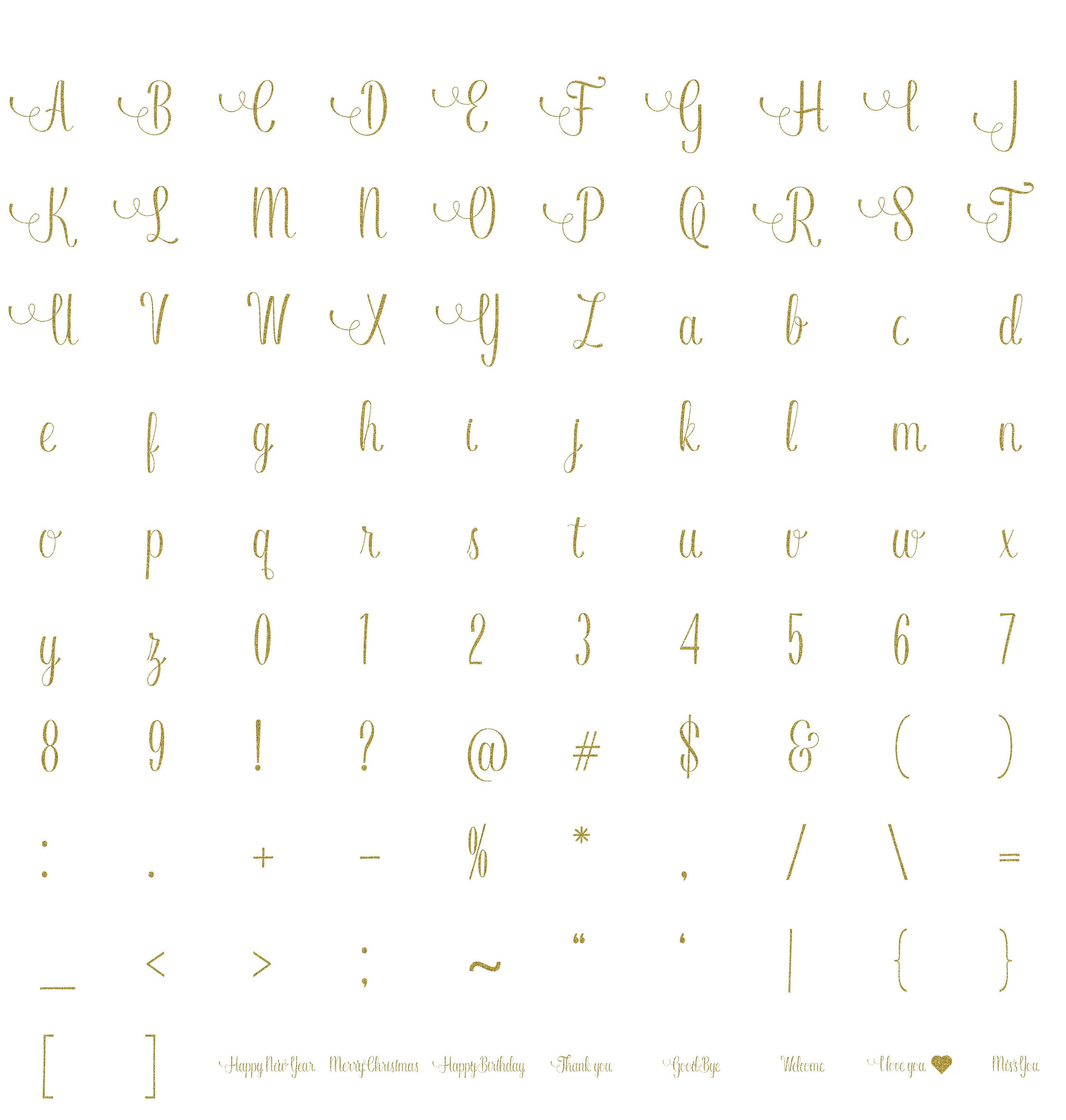 100 Gold Glitter Alphabet Cliparts in 12&quot; x 12&quot; Separate, 300 Dpi Instant Download, Commercial Use, 100 Transparent Number
