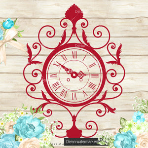 100 Vintage Wall Clock Clipart, Vintage Clock Clipart, 100 PNG Clipart, Planner Clipart, Instant Download Clipart, European Clipart