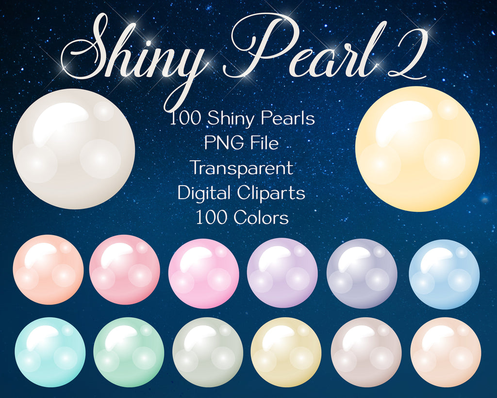 100 Shiny Pearl Diamond Cliparts,300 Dpi,Instant Download,Commercial Use,Bridal Shower,Digital Clip Art,Instant Download,Wedding Invitation