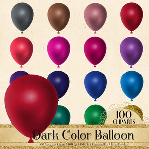 100 Luxury Balloon Clipart, Balloon Clipart, Planner Clipart, Digital Balloon, Matte Balloon Clipart, Birthday Decoration, Baby Shower