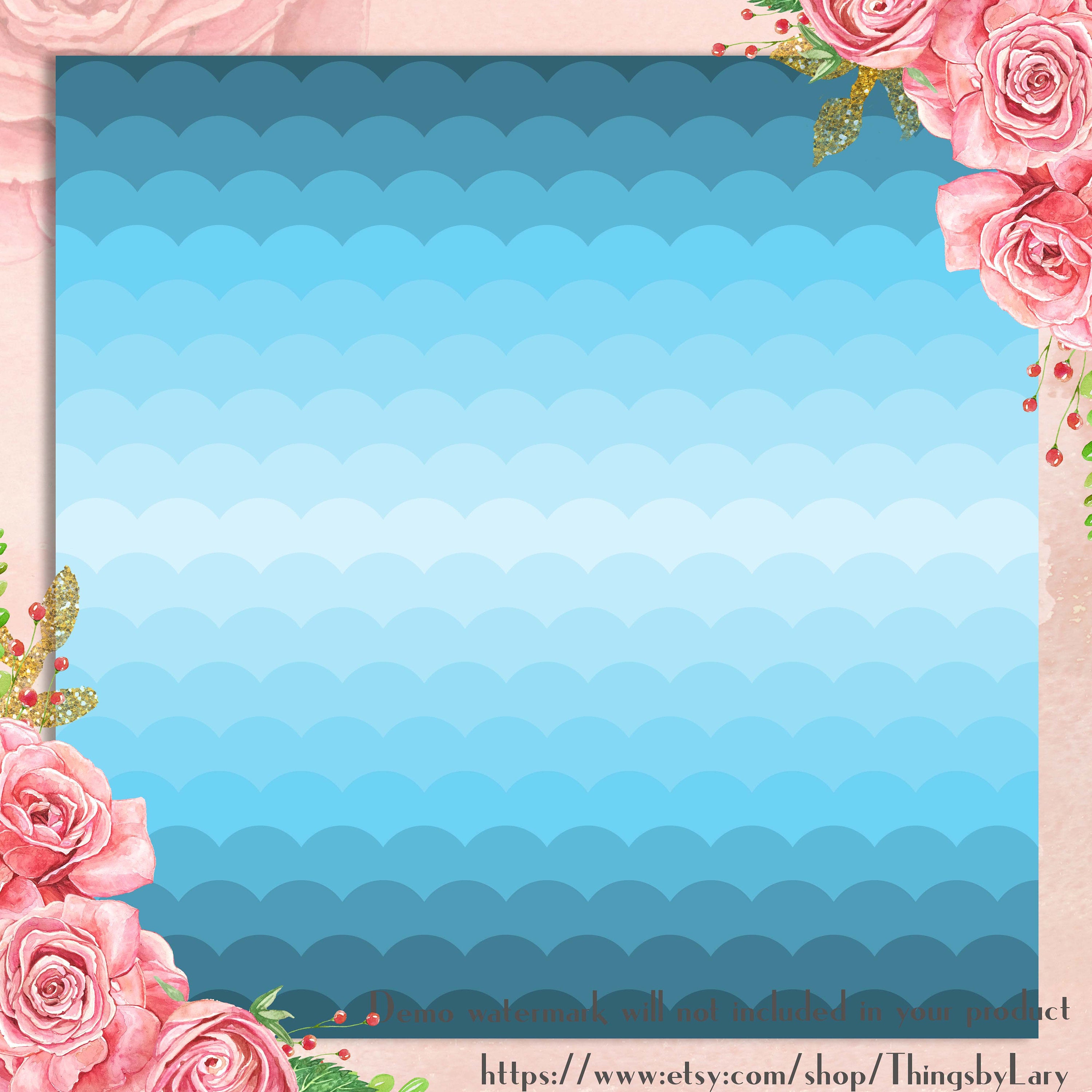 100 Seamless Ombre Scale Papers 12 inch 300 Dpi Instant Download Commercial Use, Planner Paper, Scrapbooking Fairy Kid Mermaid Kit, Seamless