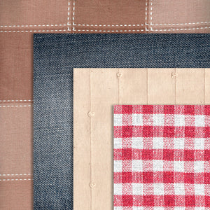 42 Different Fabric Texture Papers Burlap, Canvas, Jeans, Denim, Plaid Antique 12 inch 300 Dpi Instant Download Commercial Use Planner Paper