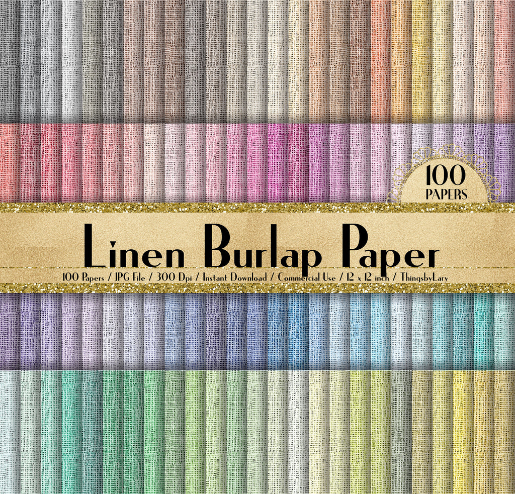 100 Linen Burlap Papers in 12inch,300 Dpi Planner Paper,Scrapbook Paper,Rainbow Paper,Linen Burlap Papers,Burlap Papers,Linen Papers