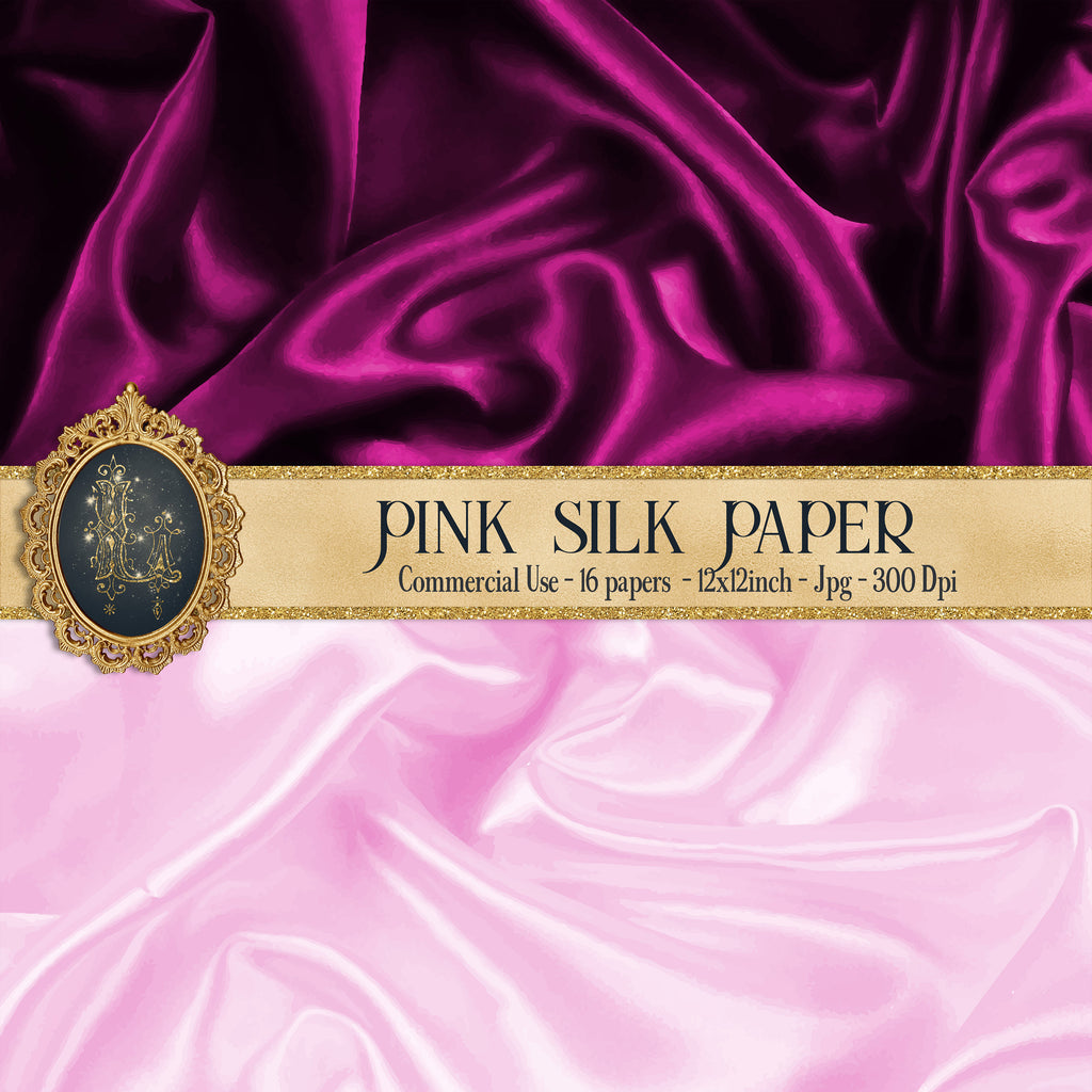 16 Pink Silk Texture Paper, luxury wedding, scrapbooking, sparkle, Satin Paper, Pink Satin, Pink Silk, Fabric Texture Paper