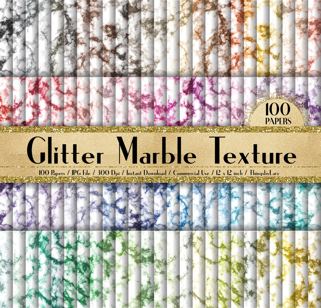 100 Glitter Marble Texture Papers 02 in 12inch,300 Dpi Planner Paper,Scrapbook Paper,Rainbow Paper,Glitter Marble,Texture Papers
