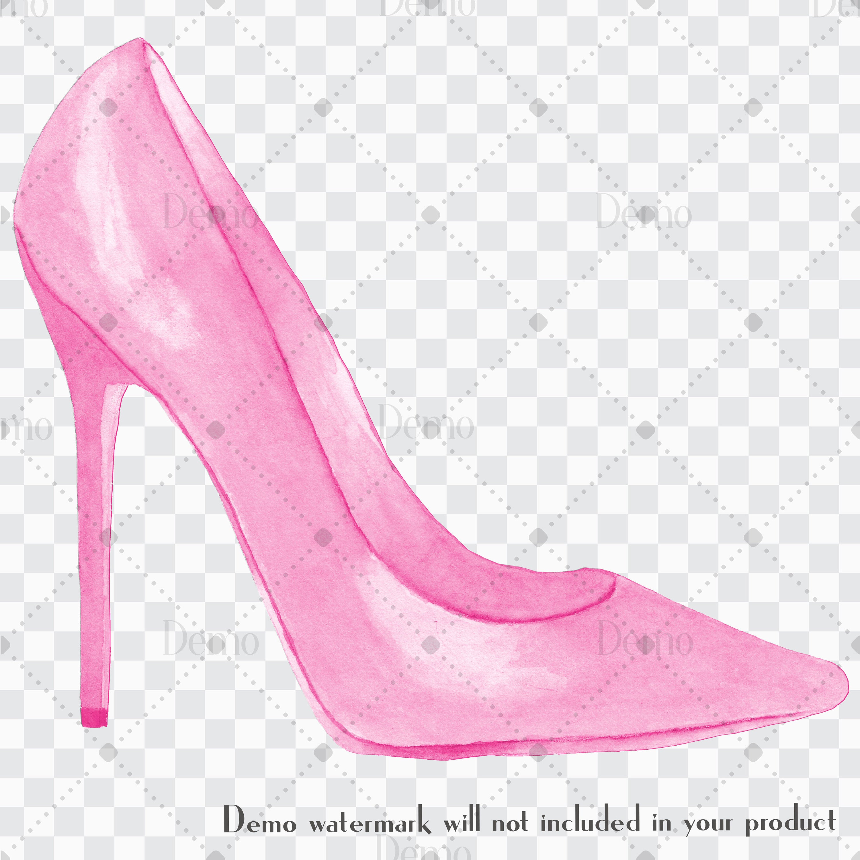 100 Hand Painted Watercolor Shiny High Heels Cliparts, Scrapbook, Shiny Pumps, Fashion Cliparts, Bridal Shoes, Bridal Shower, Valentine Gift