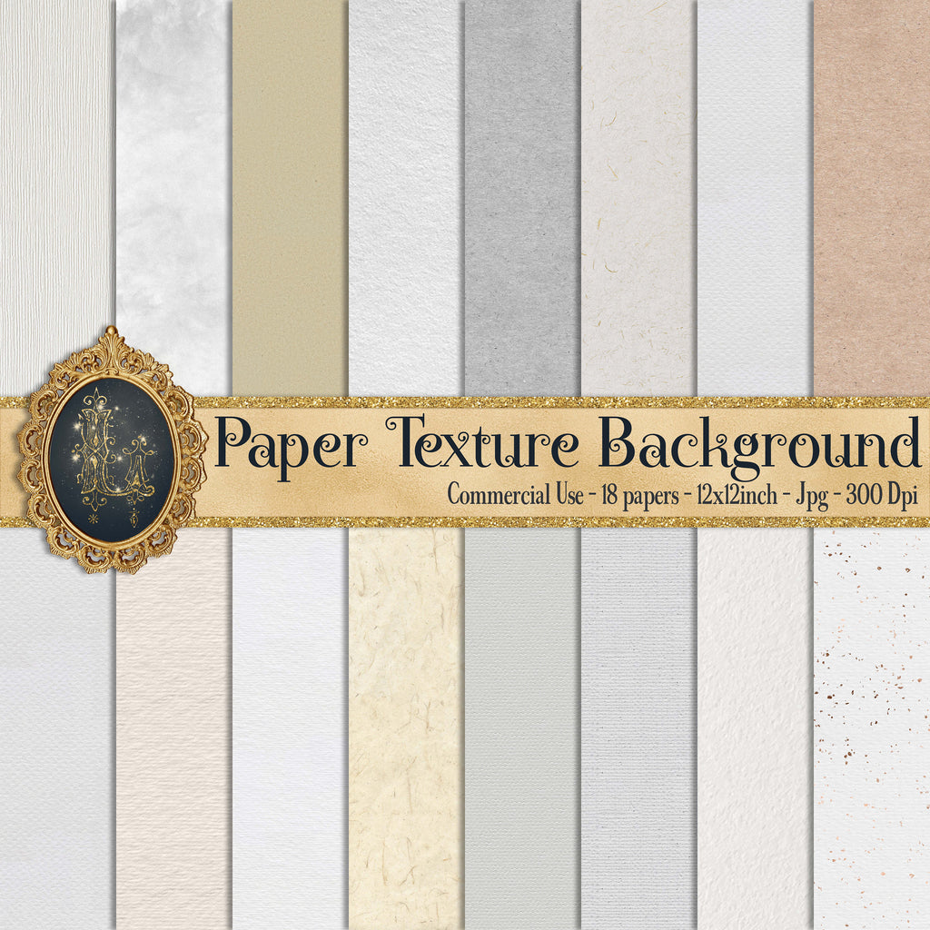 18 Craft Papers, Digital Paper, Digital Craft Texture, Instant Download, Commercial Use, Vintage Paper, Texture Background, Paper Kit