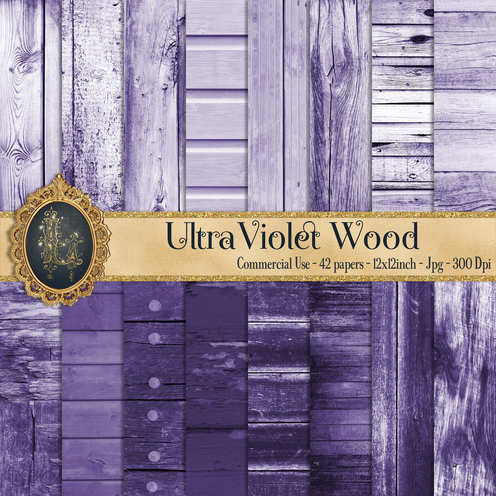 42 Ultra Violet Wood Papers, shabby chic, autumn wedding, rustic wedding paper, wood paper, pastel wood, Rustic wood, Purple Wood