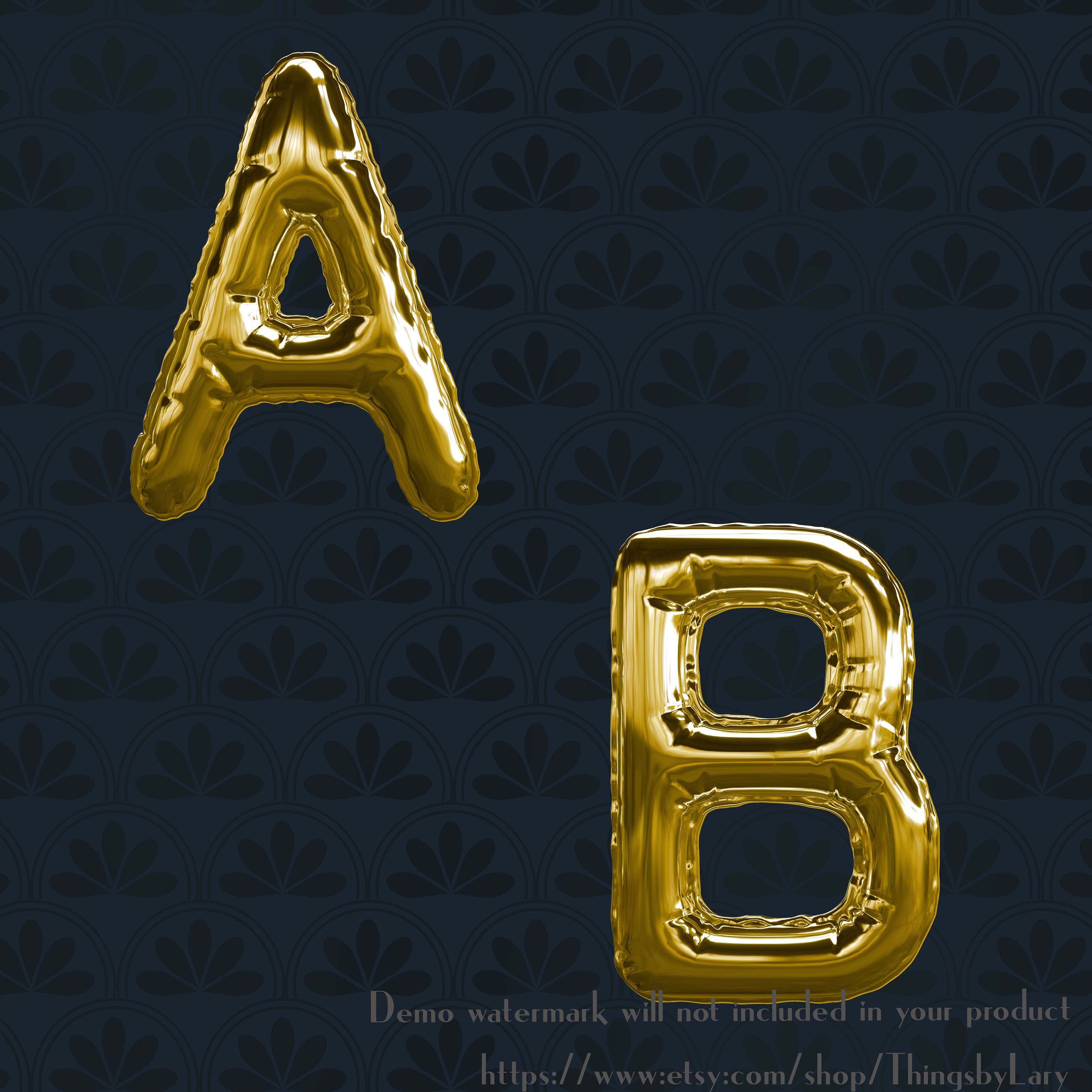 Gold Balloon Alphabet 41 Cliparts, 300 Dpi Planner Paper, Commercial Use, Scrapbook Paper, Digital Gold Alphabet Cliparts, Gold Balloon
