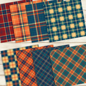 16 Princess Plaid Tartan Seamless Papers 12inch 300 Dpi Instant Download, Scrapbook Papers, Tartan, Gingham, Check, Commercial Use