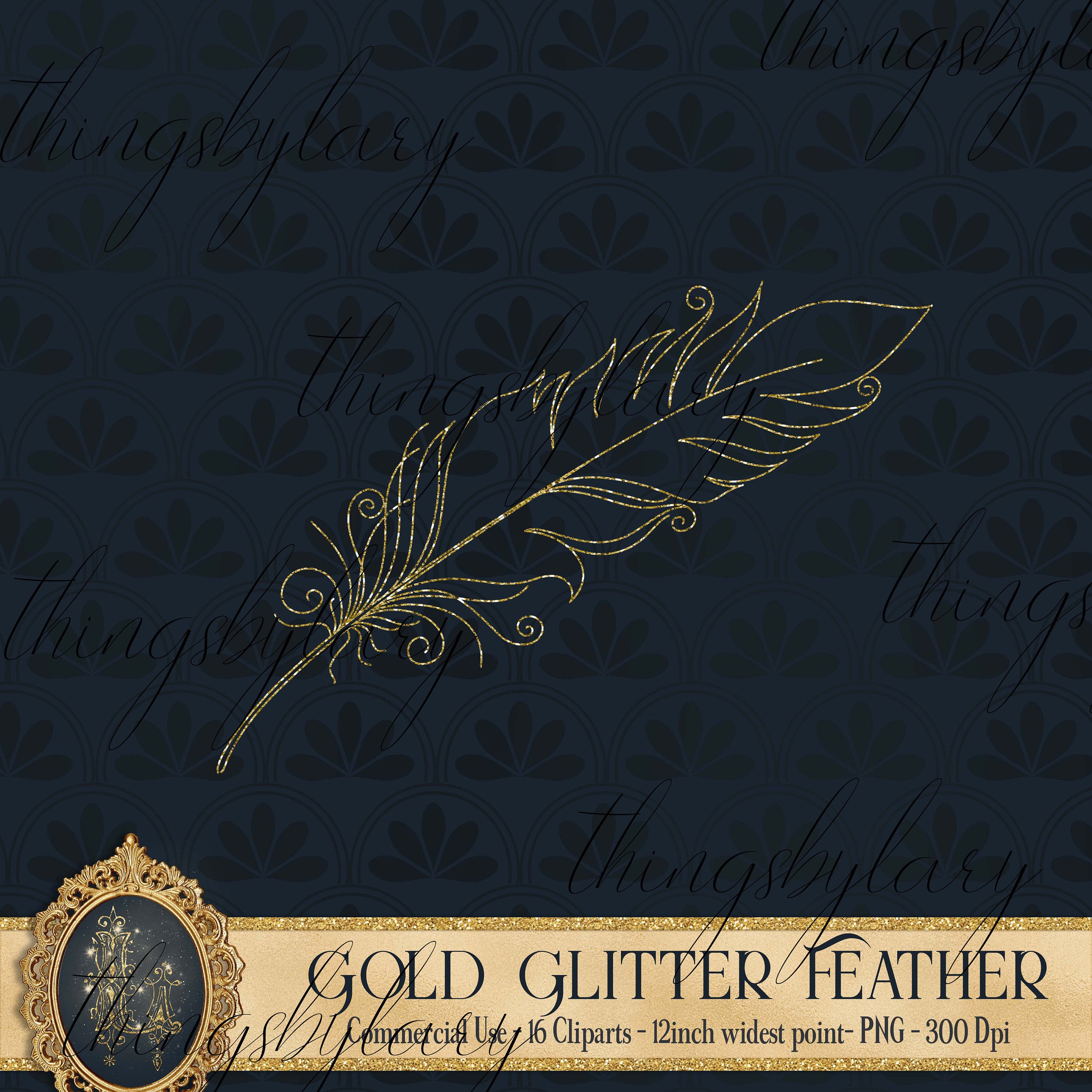 Gold Glitter Feather Sets 16 Cliparts, 300 Dpi, Instant Download, Commercial Use, Boho Feather, Glitter Graphic, Boho Graphic, Gold Feather