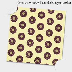 12 Bakery Digital Papers in Chocolate Theme Color in 12 inch, Instant Download, High Resolution 300 Dpi, Commercial Use