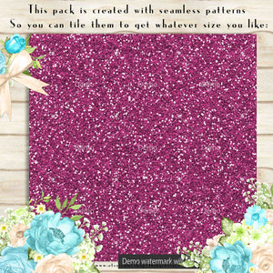 36 Princess Papers 12&quot;, Glitter Paper,  Solid Color Paper,300 Dpi Instant Download, Commercial