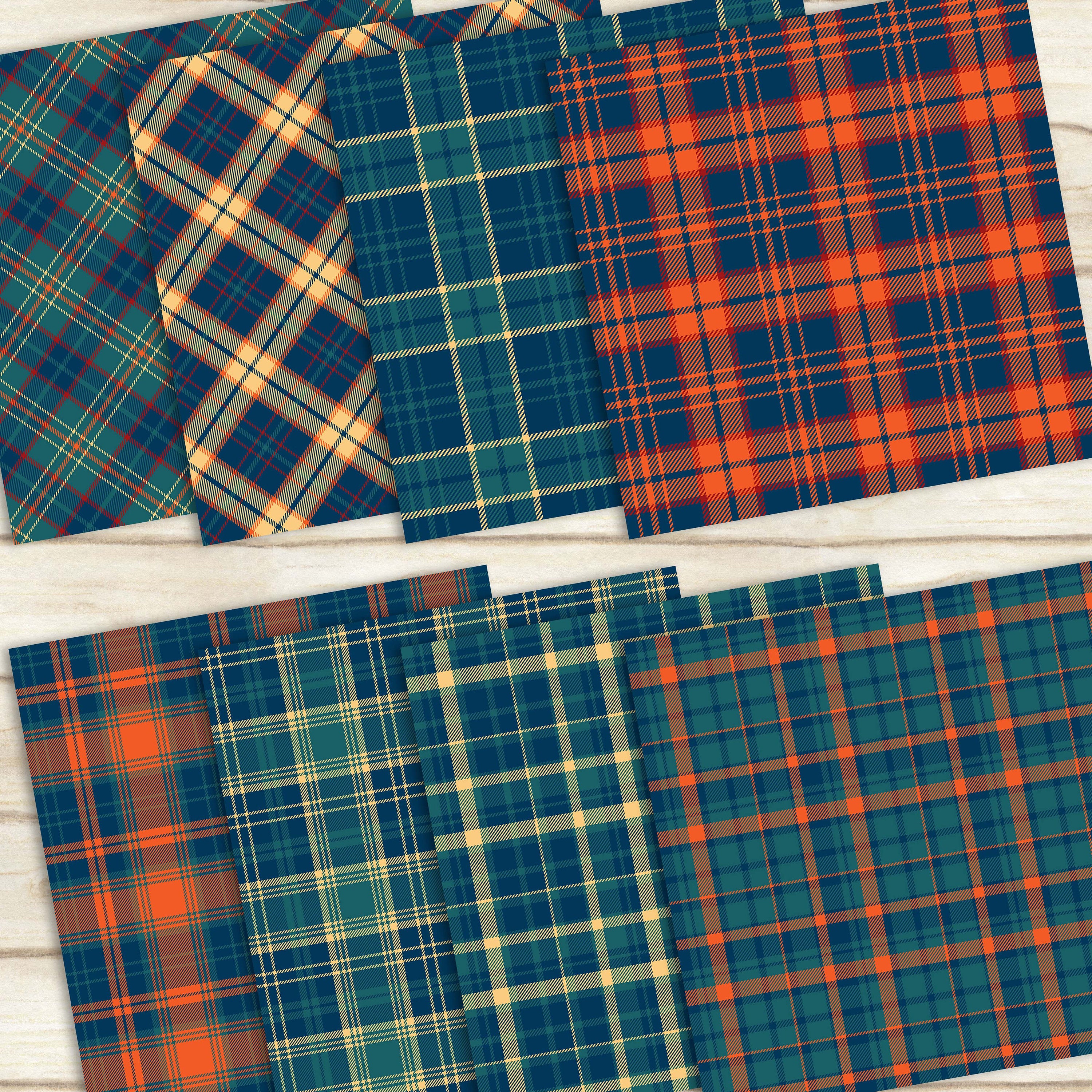 16 Princess Plaid Tartan Seamless Papers 12inch 300 Dpi Instant Download, Scrapbook Papers, Tartan, Gingham, Check, Commercial Use