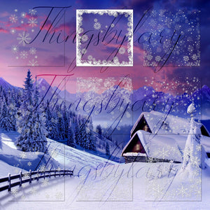 27 Falling Snowflakes Overlay Digital Images PNG Transparent 300 Dpi Instant Download Commercial Use Winter Overlay Christmas Holiday Frames