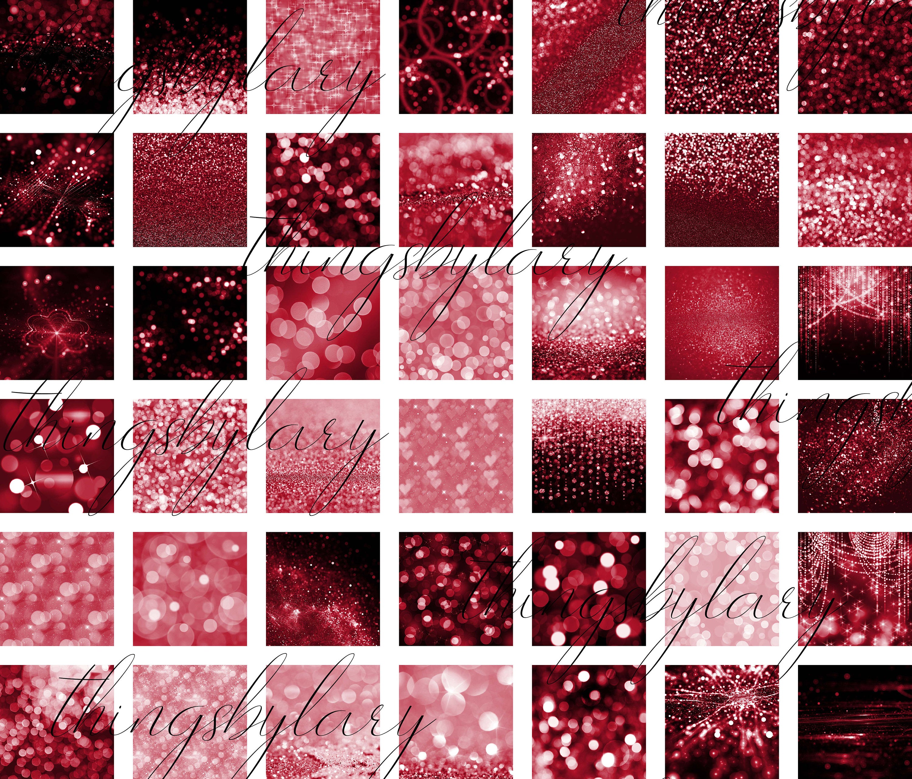 42 Red Bokeh Papers 12 inch, 300 Dpi Planner Paper, Commercial Use, Scrapbook Paper, Red Glitter Bokeh , Valentine Bokeh, Christmas Bokeh