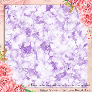 16 Lavender Glitter Marble Papers, Soft Purple Marble, Digital Marble Paper, Glitter Marble, Foil Marble, Digital Texture Paper, Violet