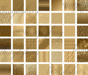 42 Antique Gold Glitter and Sequin Papers 12 inch 300 Dpi Instant Download Commercial Use, Planner Paper, Scrapbook Gold Kit, Gold Glitter