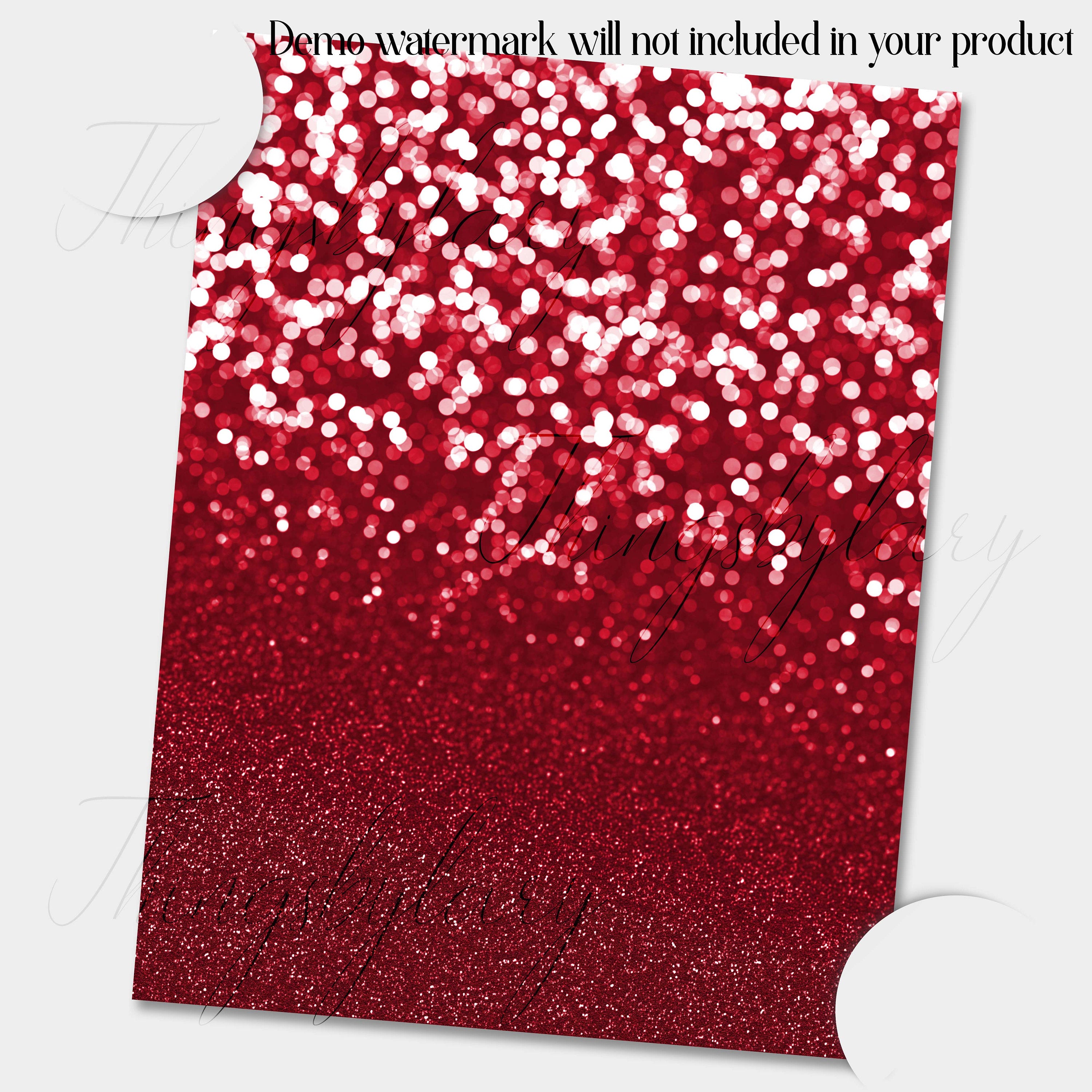 42 Christmas Glitter Papers 8.5x11 inch, 300 Dpi Planner Paper, Commercial Use, Scrapbook Paper, Glitter, Luxury Paper, Christmas Decoration