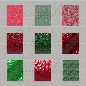 42 Christmas Glitter Papers 8.5x11 inch, 300 Dpi Planner Paper, Commercial Use, Scrapbook Paper, Glitter, Luxury Paper, Christmas Decoration