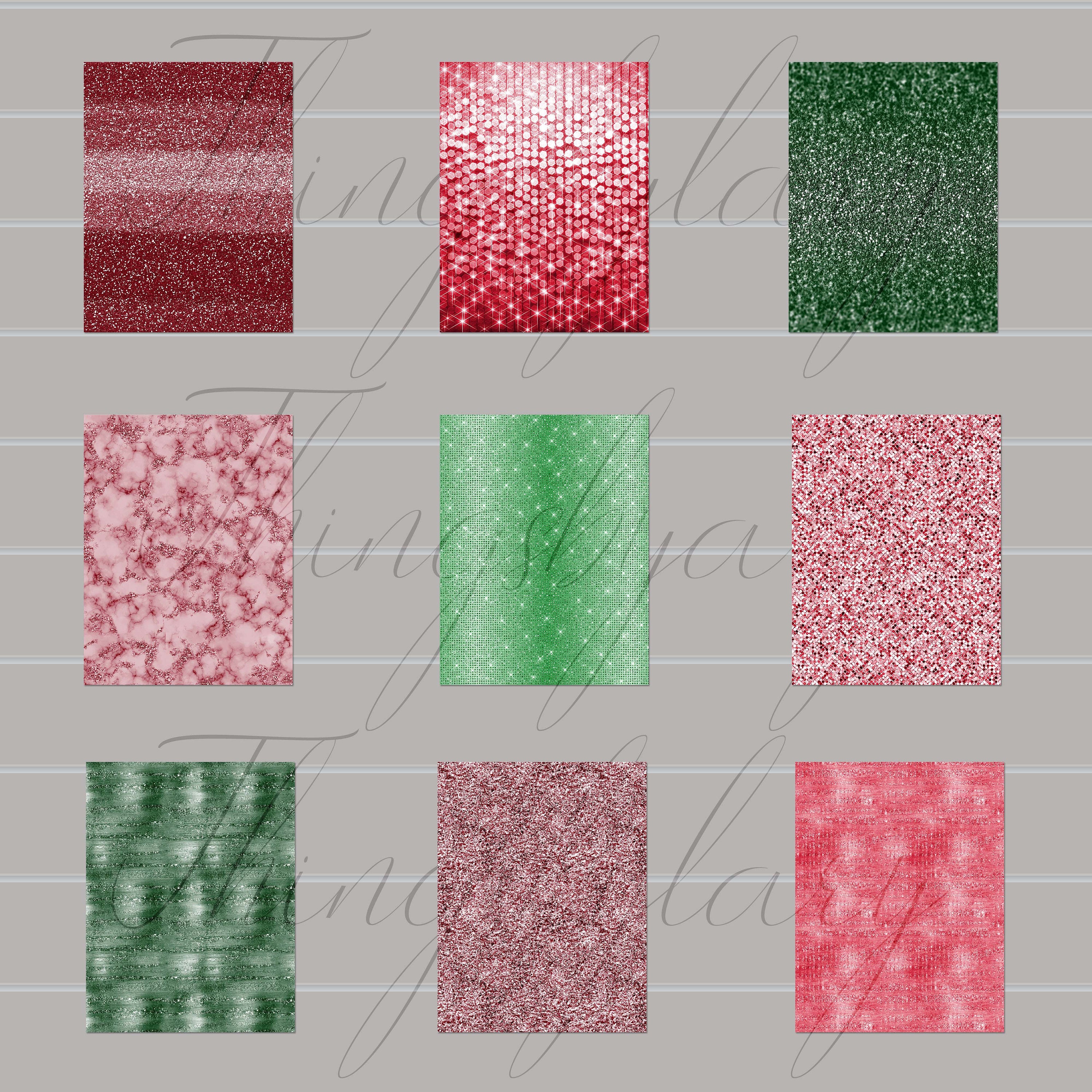 42 Christmas Glitter Papers 8.5x11 inch, 300 Dpi Planner Paper, Commercial Use, Scrapbook Paper, Glitter, Luxury Paper, Christmas Decoration