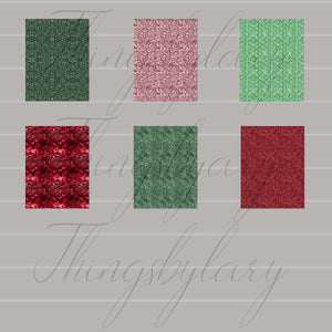 42 Christmas Glitter Papers 8.5x11 inch, 300 Dpi Planner Paper, Commercial Use, Scrapbook Paper, Glitter, Luxury Paper, Christmas Decoration